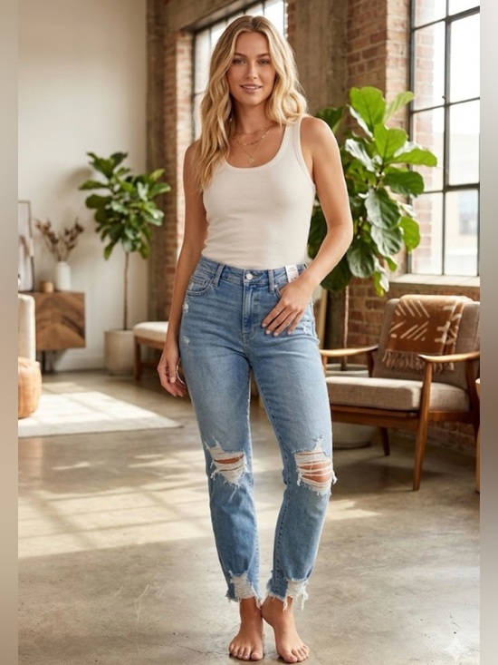 Good American Denim - NWT Good‎ AmericanGOOD CLASSIC raw hem size 14